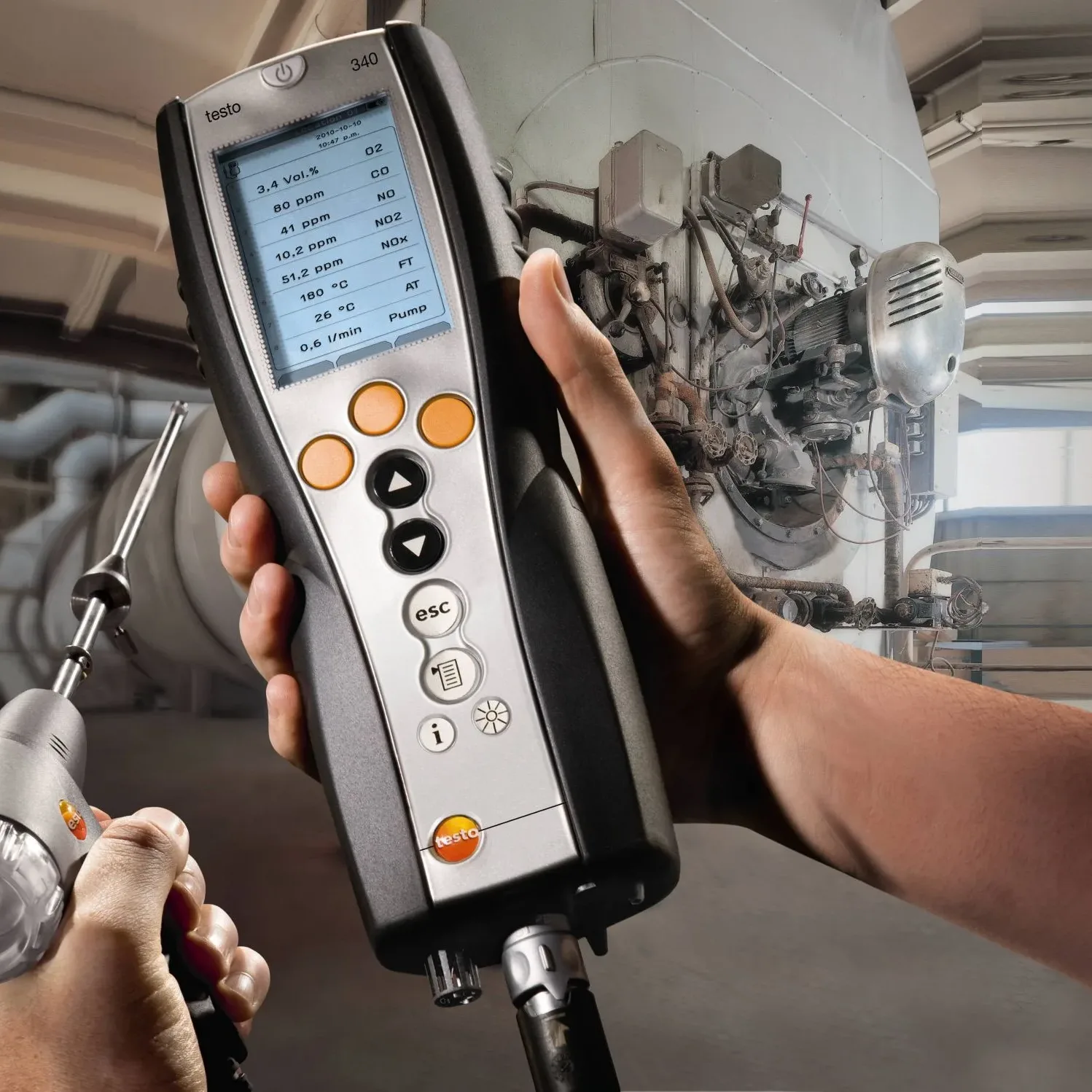Testo 340 – Flue Gas Analyser – Diesel Kit