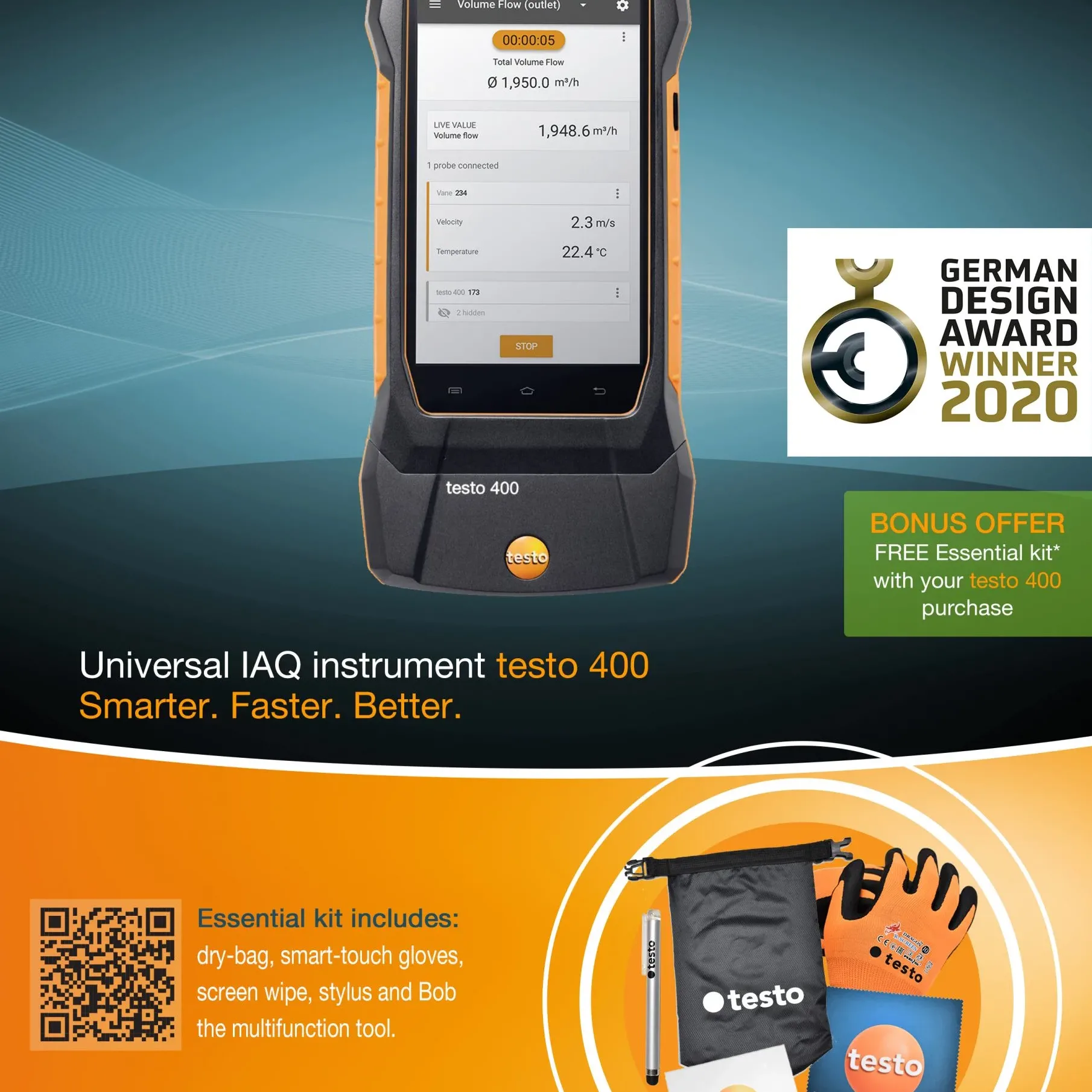 Testo 400 Universal IAQ instrument