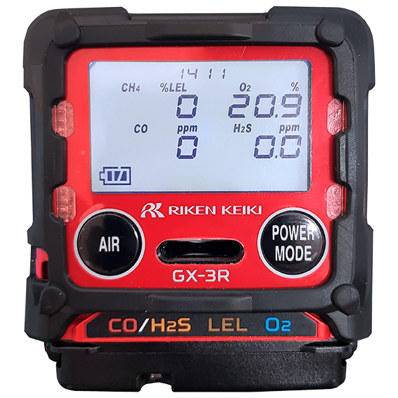 Personal Gas Detection – Multi Gas – Confined Space Monitors – GX-3R Smallest four gas monitor