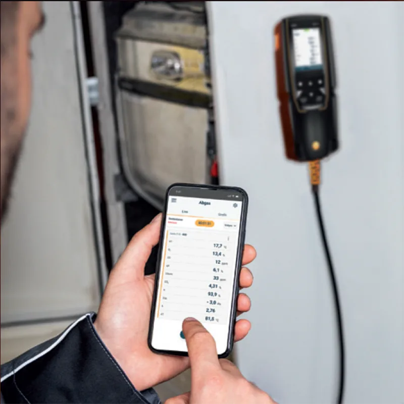 Testo 310 II Flue Gas Analyser in workplace