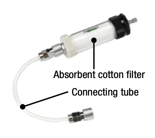 Absorbent cotton filter/Connecting tube for the GX-9000/GX-9000H